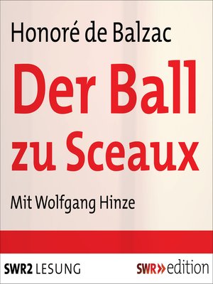 cover image of Der Ball zu Sceaux